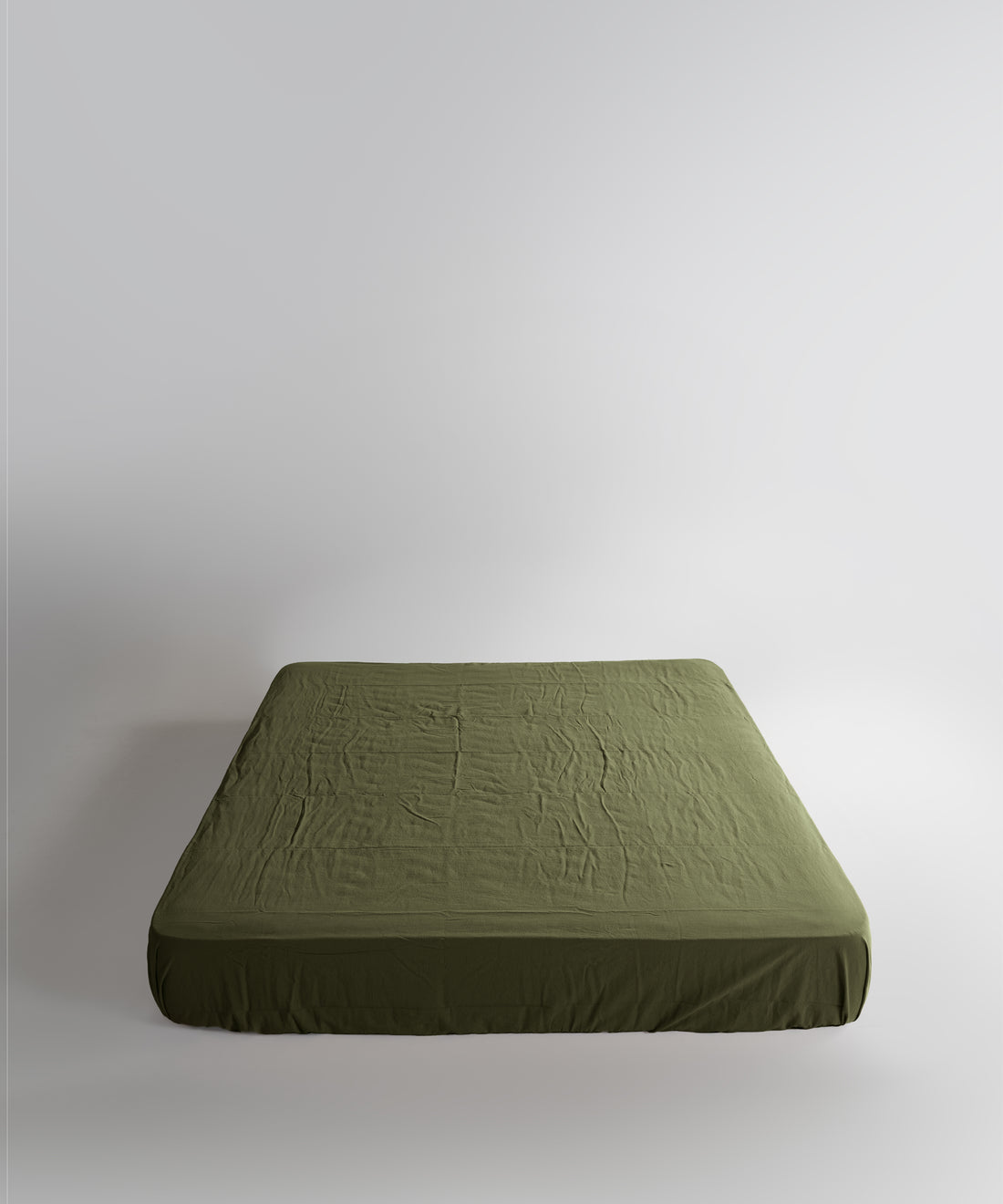 Stonewash 100% Soft Cotton Fitted Sheet Capulet Olive