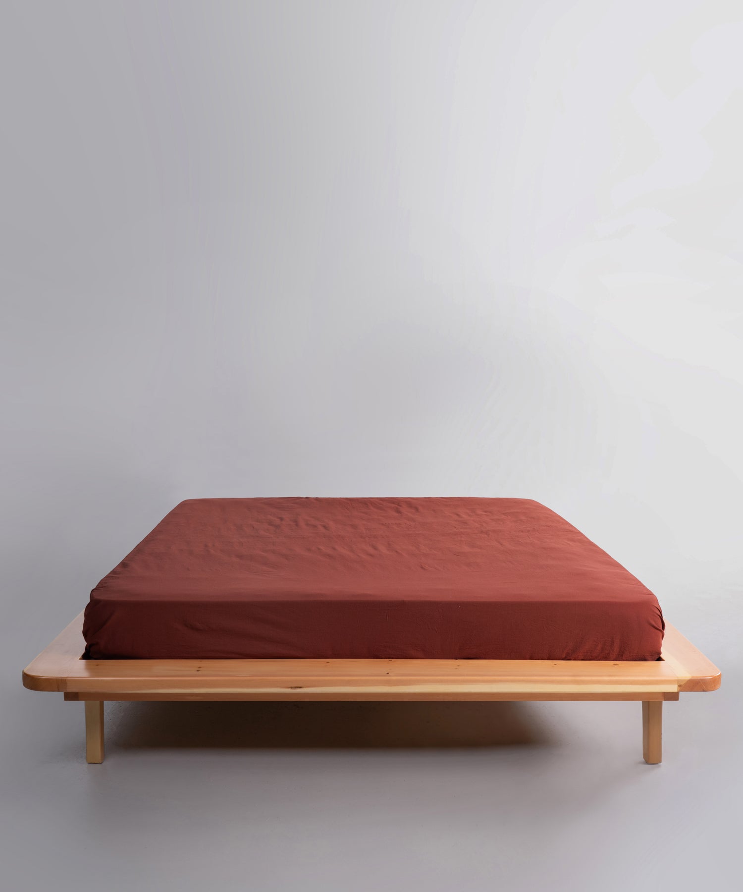 Stonewashed Cinnamon Stick 100% Soft Cotton Fitted Sheet | Limasso