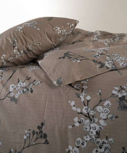 Chicory 100% Cotton Duvet Cover Set - Coffee