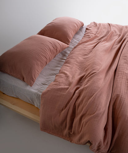 Cloud 100% Natural Cotton Gauze-Muslin Duvet Cover Set Commercer