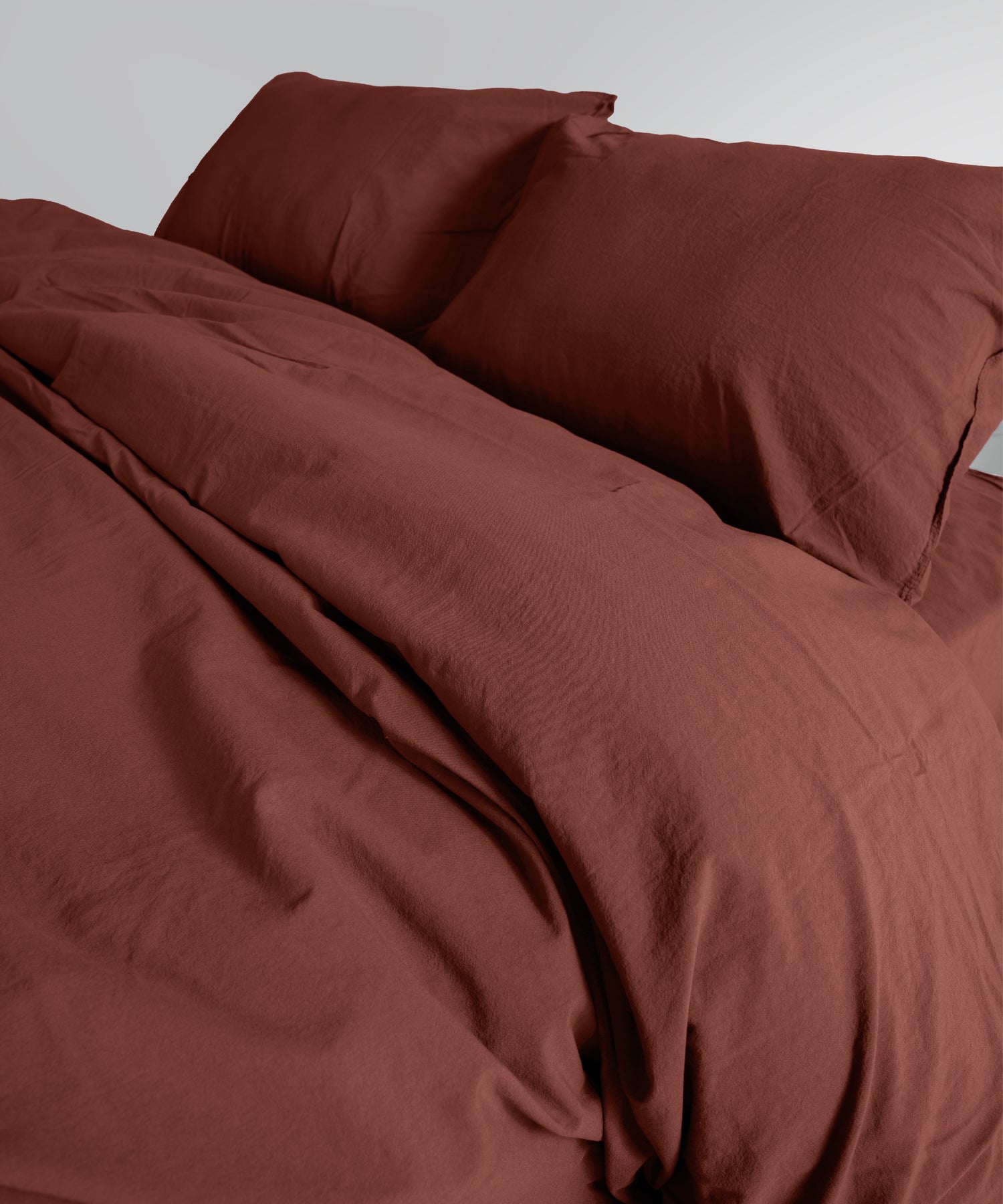 Stonewash Standart 100% Soft Cotton Pillowcase Cinnamon Stick