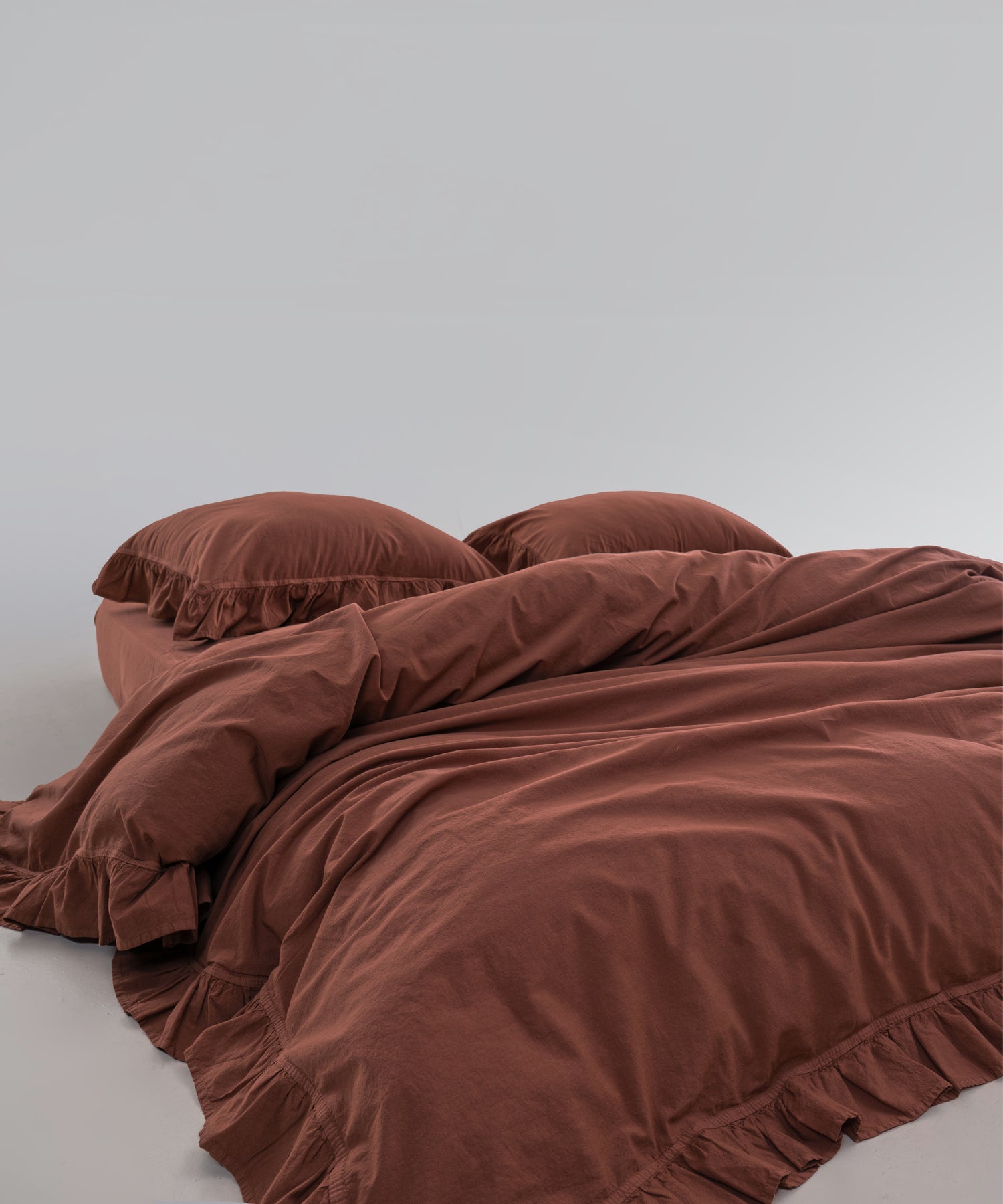 Stonewash Exclusive 100% Soft Cotton Pillowcase Cinnamon Stick