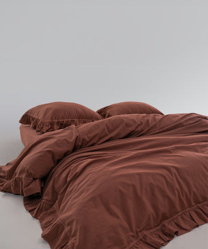 Stonewash Exclusive 100% Soft Cotton Pillowcase Cinnamon Stick