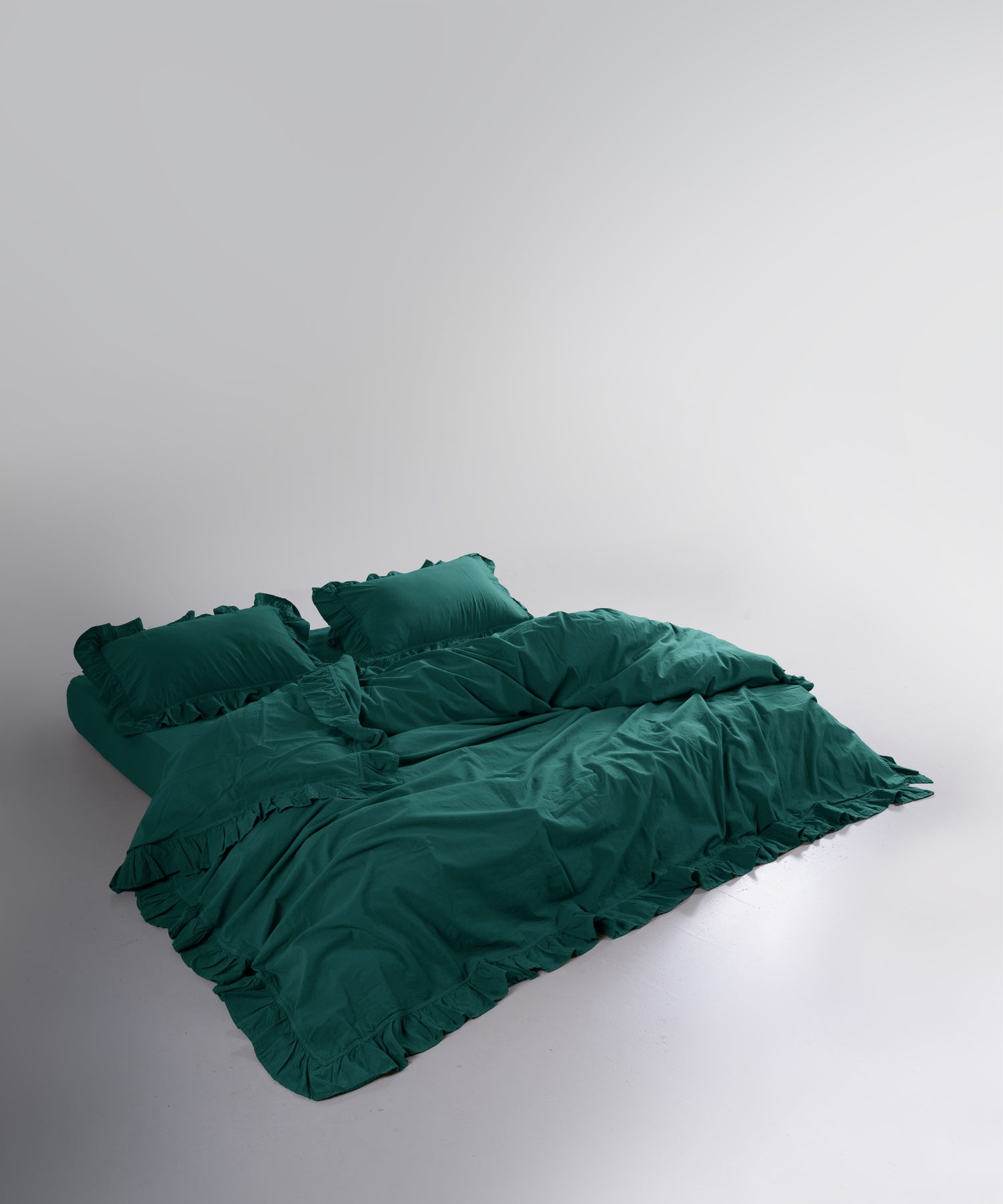Stonewash Exclusive 100% Soft Cotton Pillowcase Dark Green