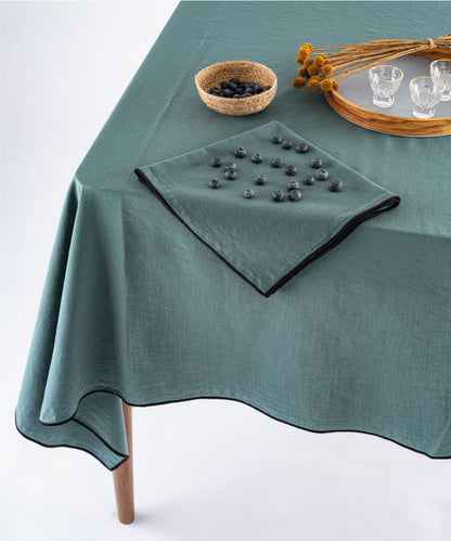 Essualte Dark Green 100% Cotton Stonewashed Napkin