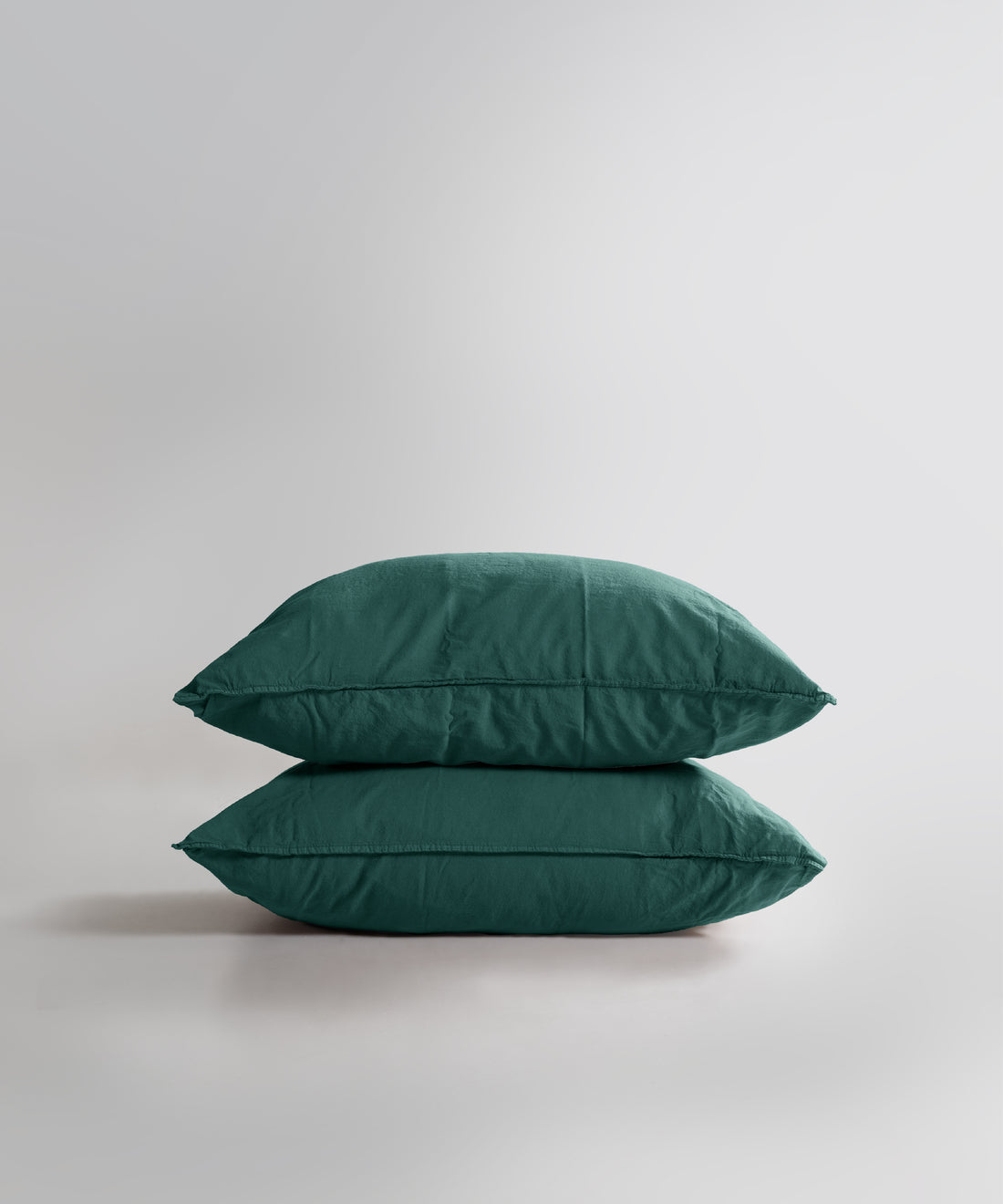 Stonewash Standart 100% Soft Cotton Pillowcase Dark Green