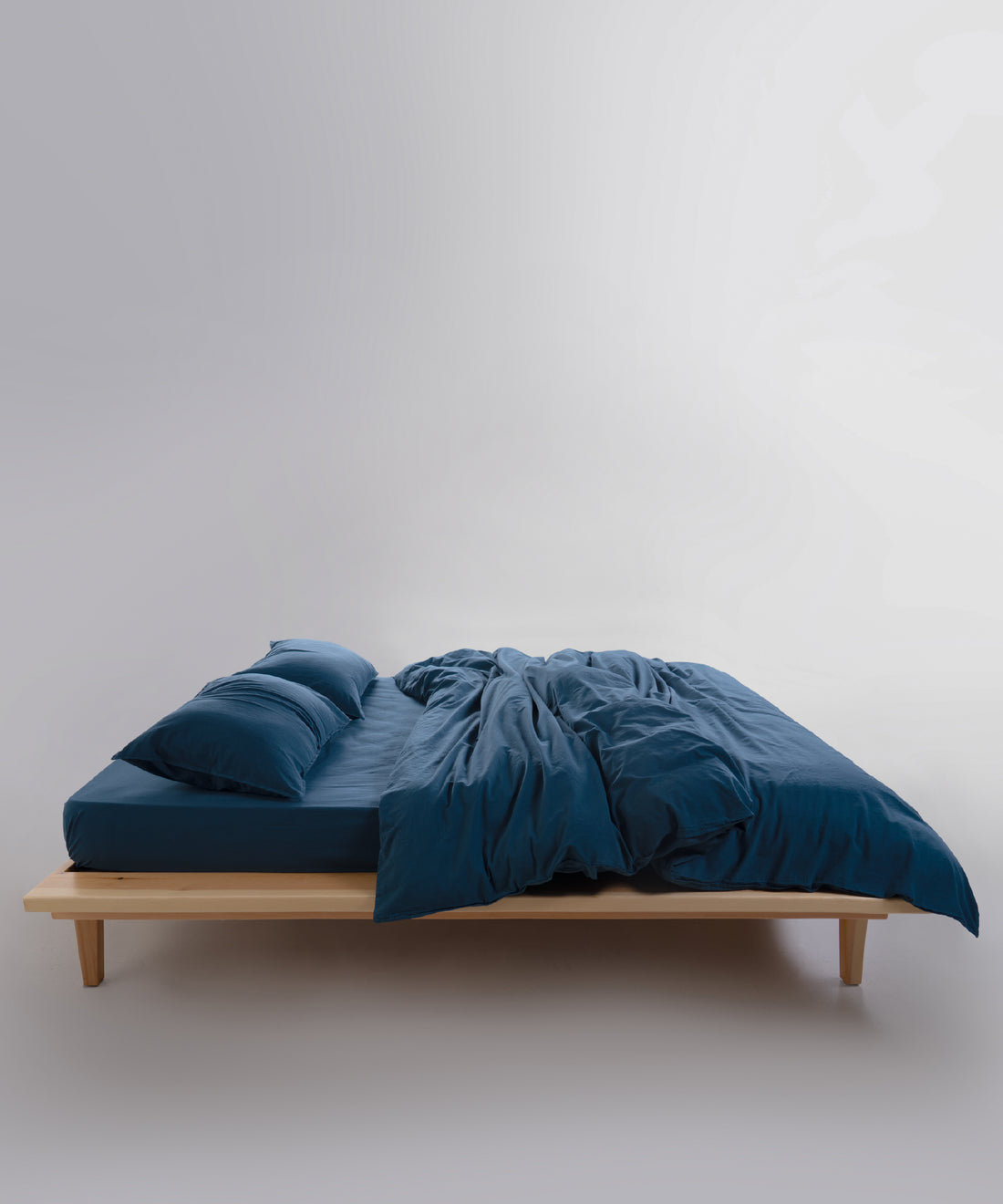 Stonewash Standart 100% Soft Cotton Pillowcase Dress Blue