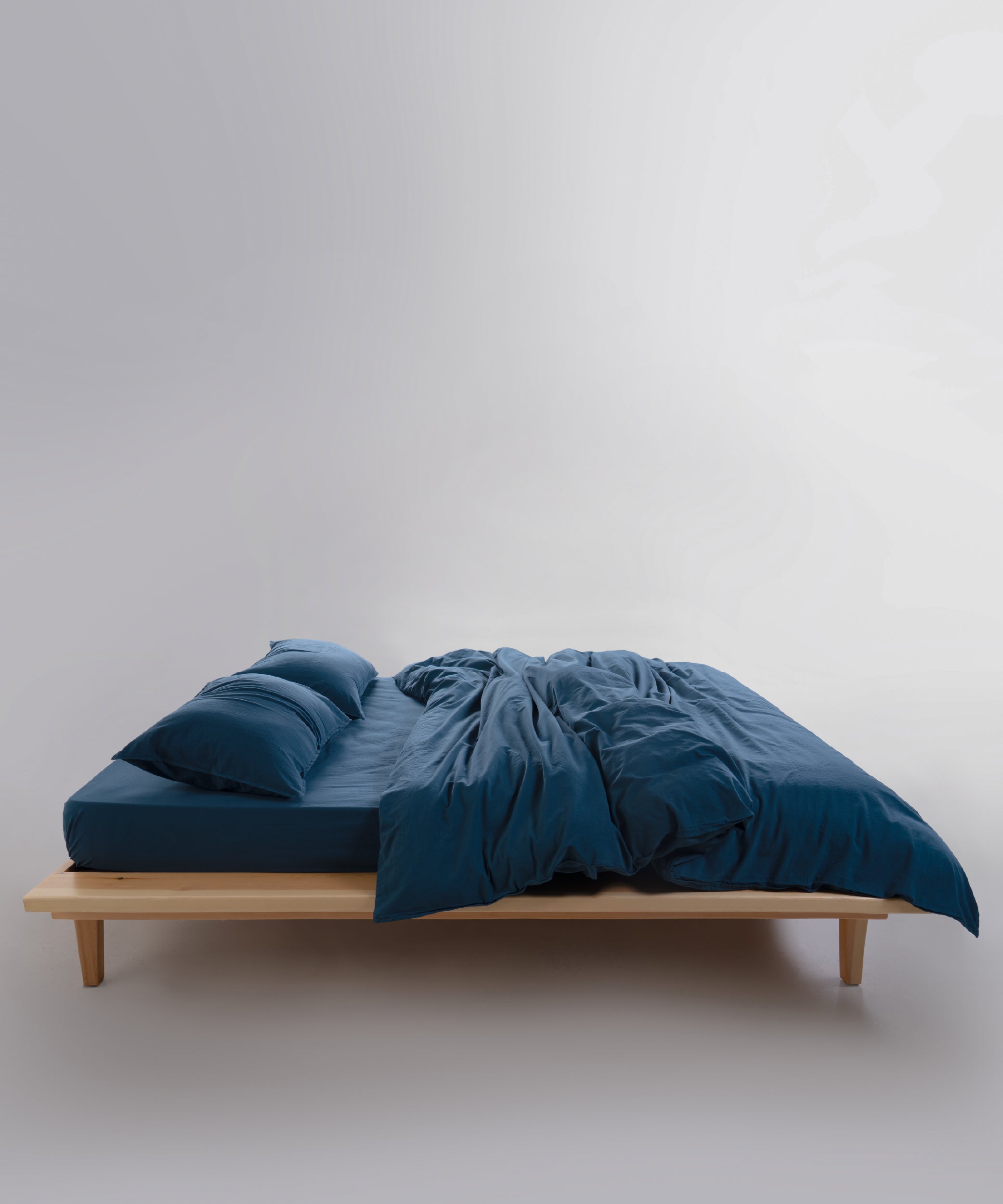 Stonewash Standart 100% Soft Cotton Pillowcase Dress Blue