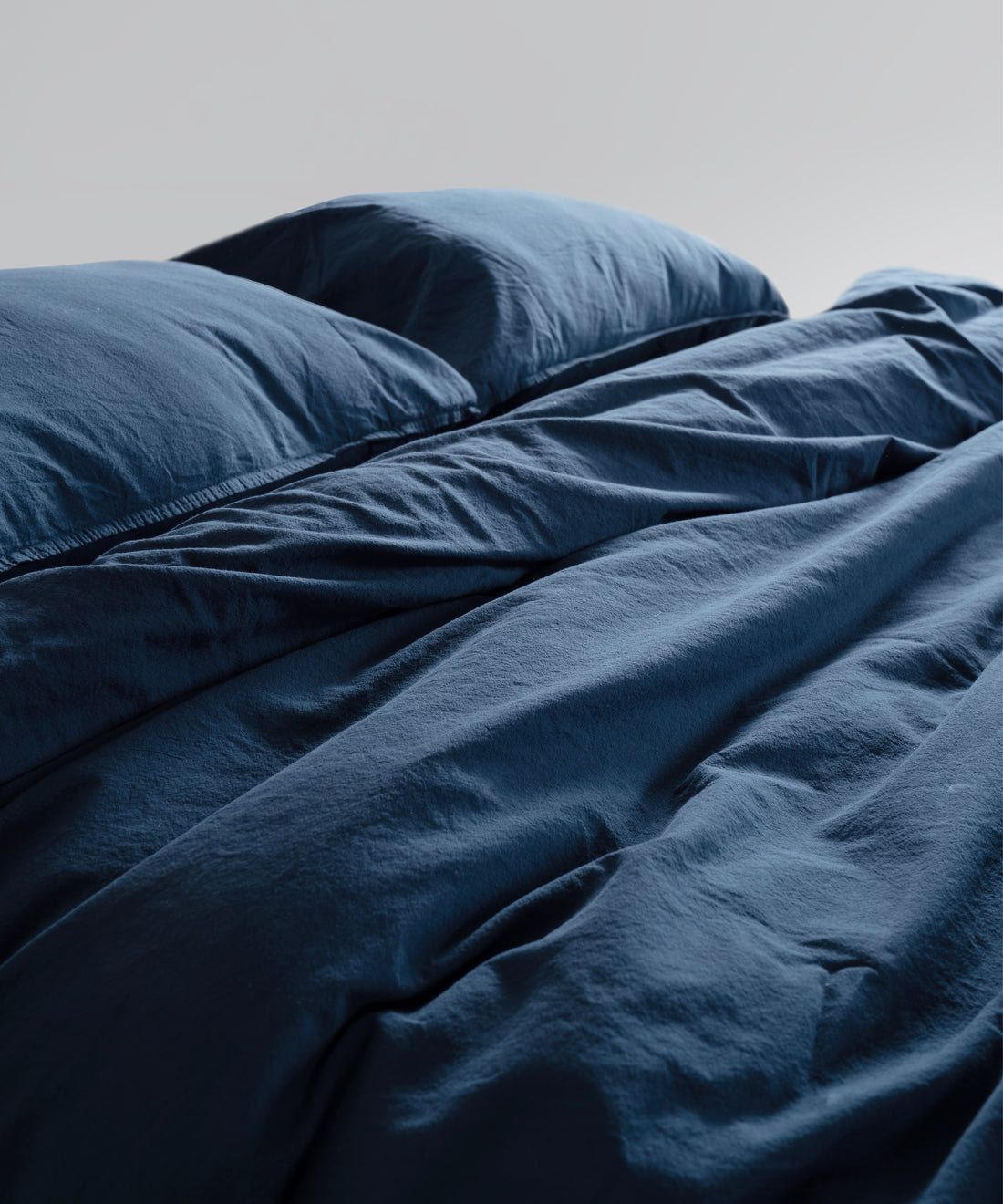 Stonewash Standart 100% Soft Cotton Pillowcase Dress Blue