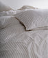 Envelope closure pillowcase made from garment washed cotton in natural green