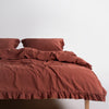 Stonewash Exclusive 100% Soft Cotton Duvet Cover Set Cinnomon Stick
