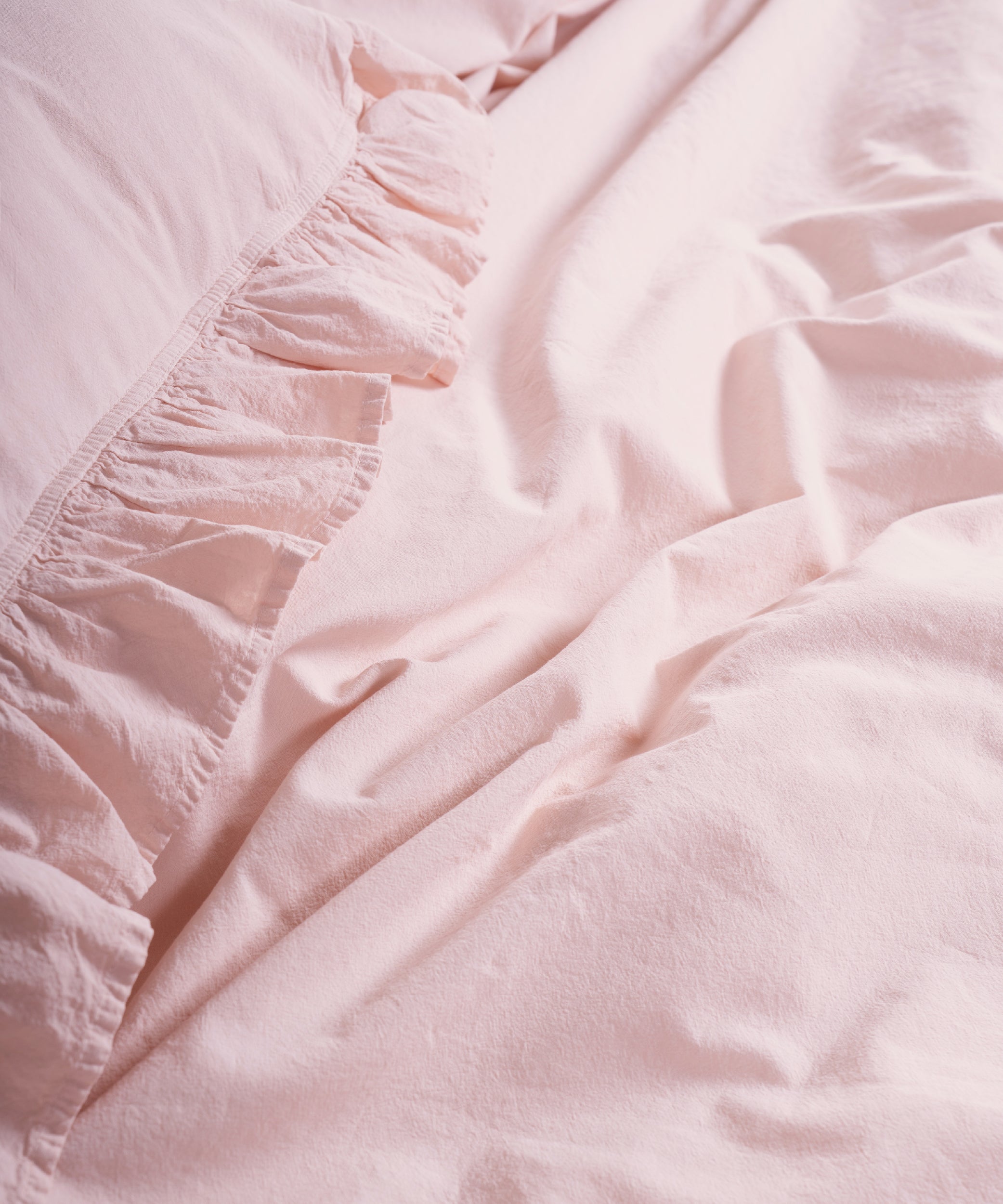 Stonewashed Exclusive 100% Soft Cotton Ruffled Duvet Cover Set Pristine