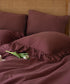 Exclusive Raspberry Ruffled 100% Soft Cotton Pillowcases Pair - Stonewashed | Limasso