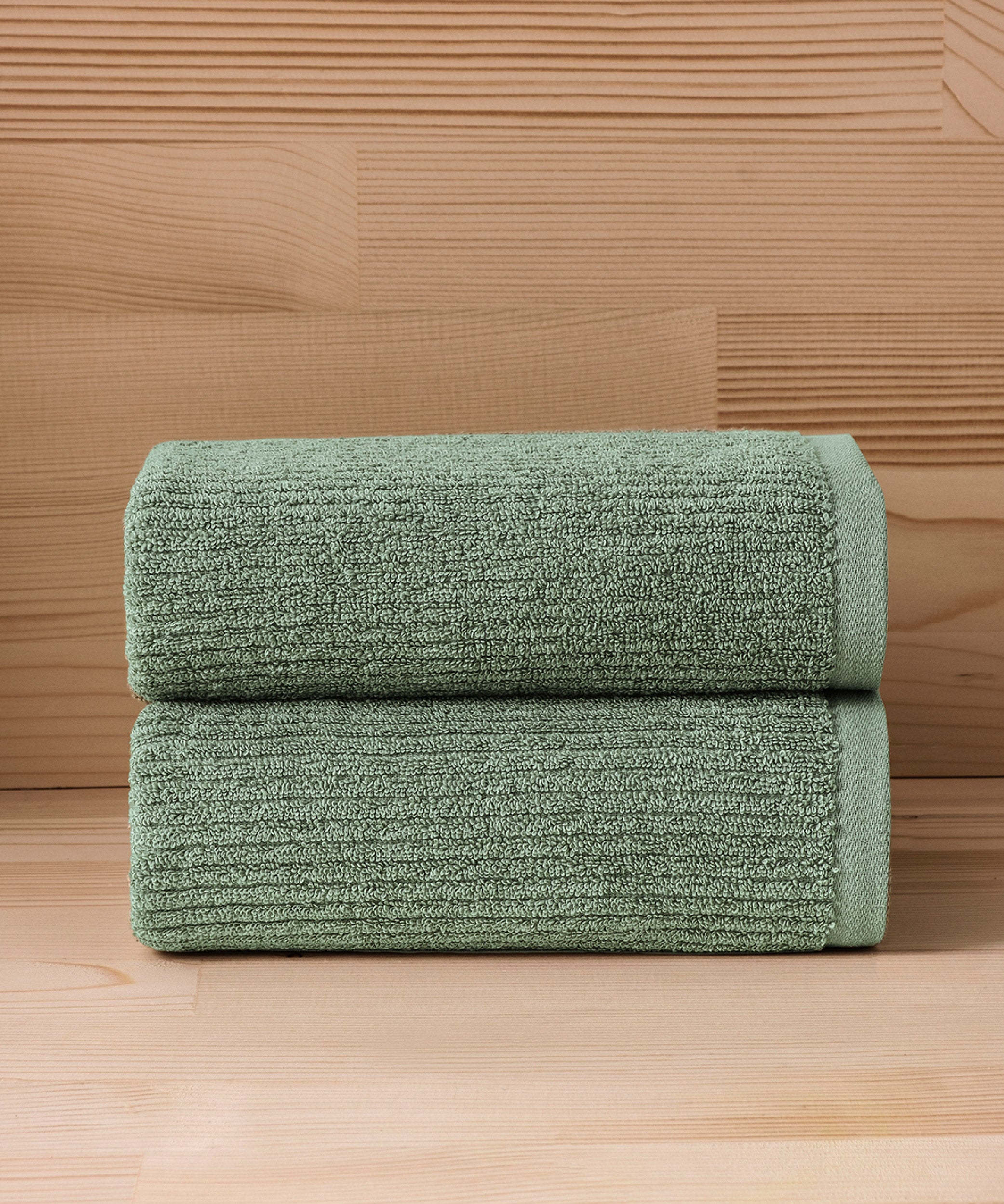 Pana - 50x90cm Set of 2 Towels Green