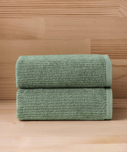 Pana - 50x90cm Set of 2 Towels Green