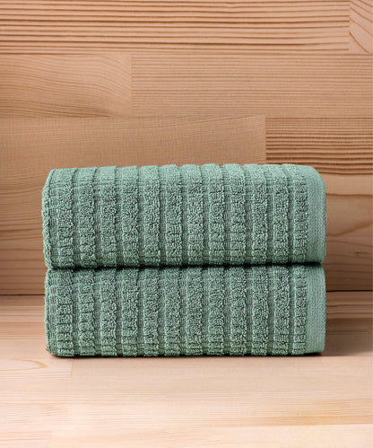 Penta - 50x90cm Set of 2 Towels Green