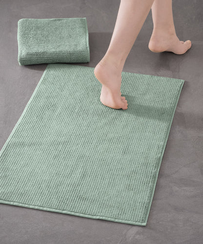 Pana - 50x75cm Set of 2 Bathmats Green