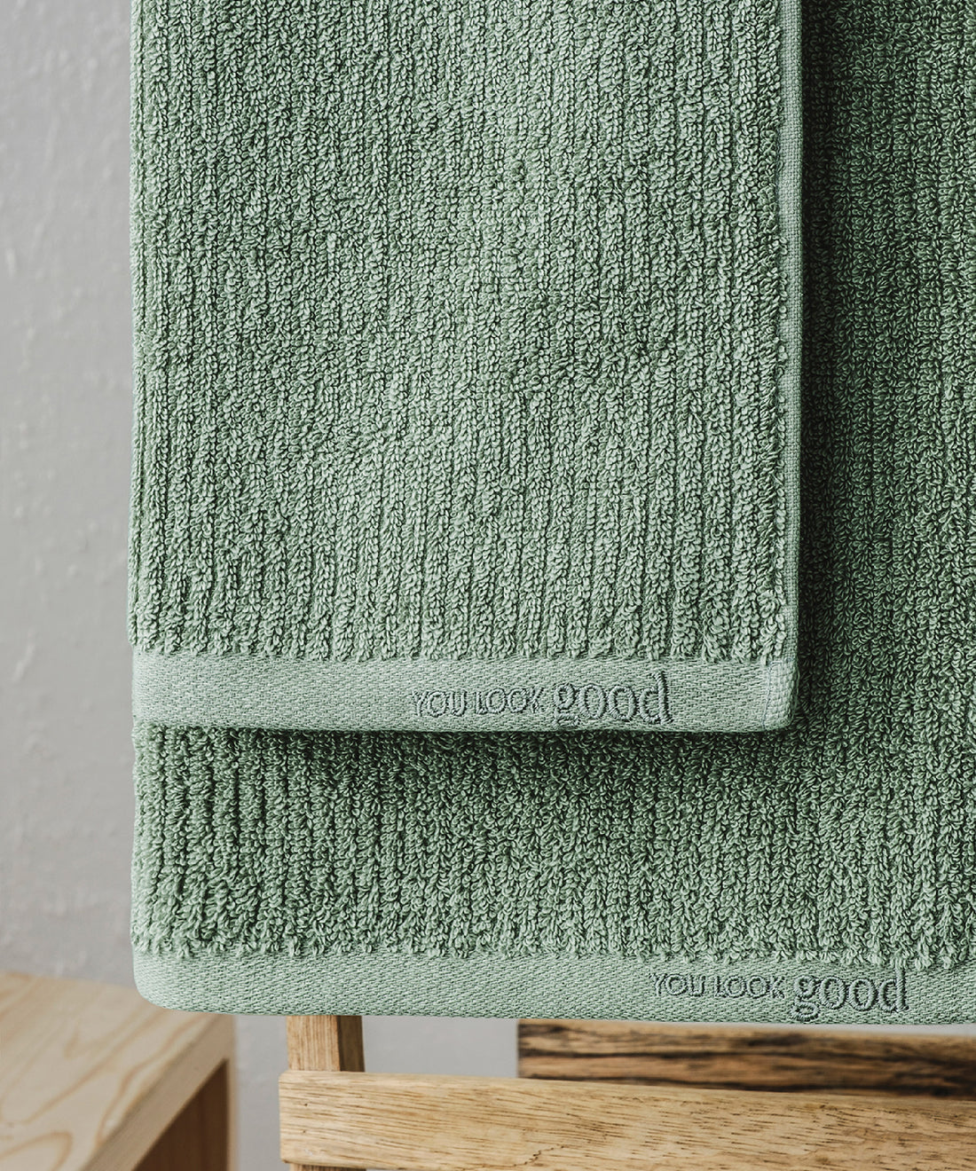 Pana - 50x90cm 1 Towel + 70x140cm 1 Towel Green