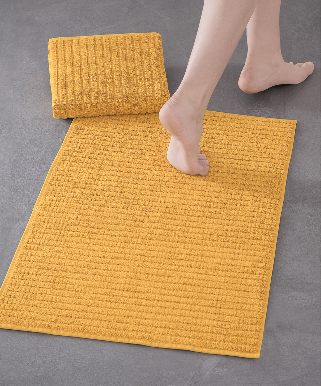 Penta- 50x75cm Set of 2 Bathmats Mustard