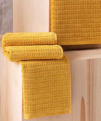 Penta - 50x90cm 1 Towel + 70x140cm 1 Towel Mustard