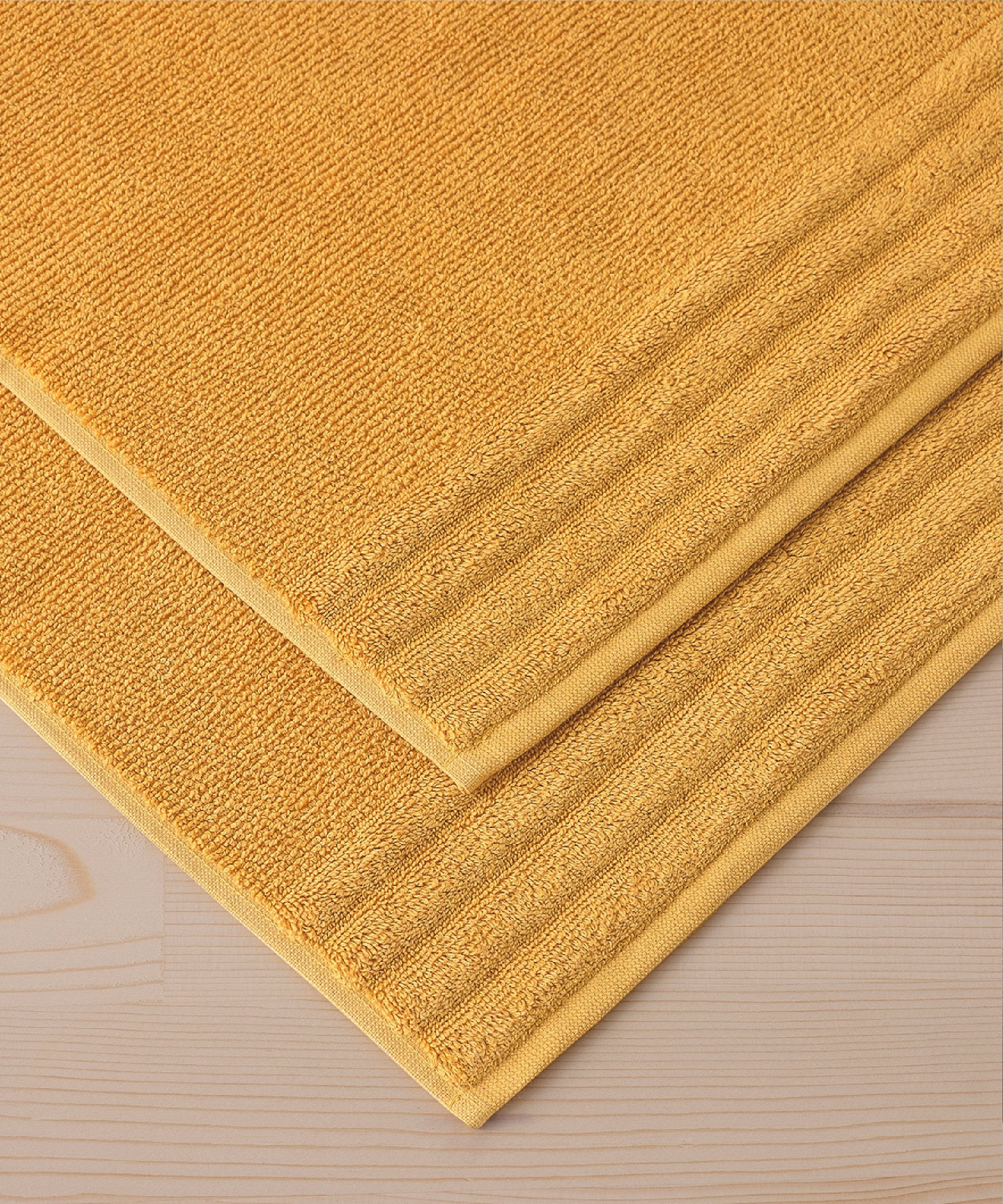 Lapis - 50x75cm Set of 2 Bathmats Mustard