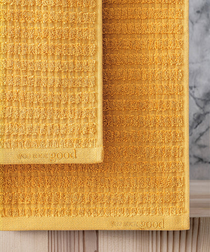 Penta - 50x90cm 1 Towel + 70x140cm 1 Towel Mustard