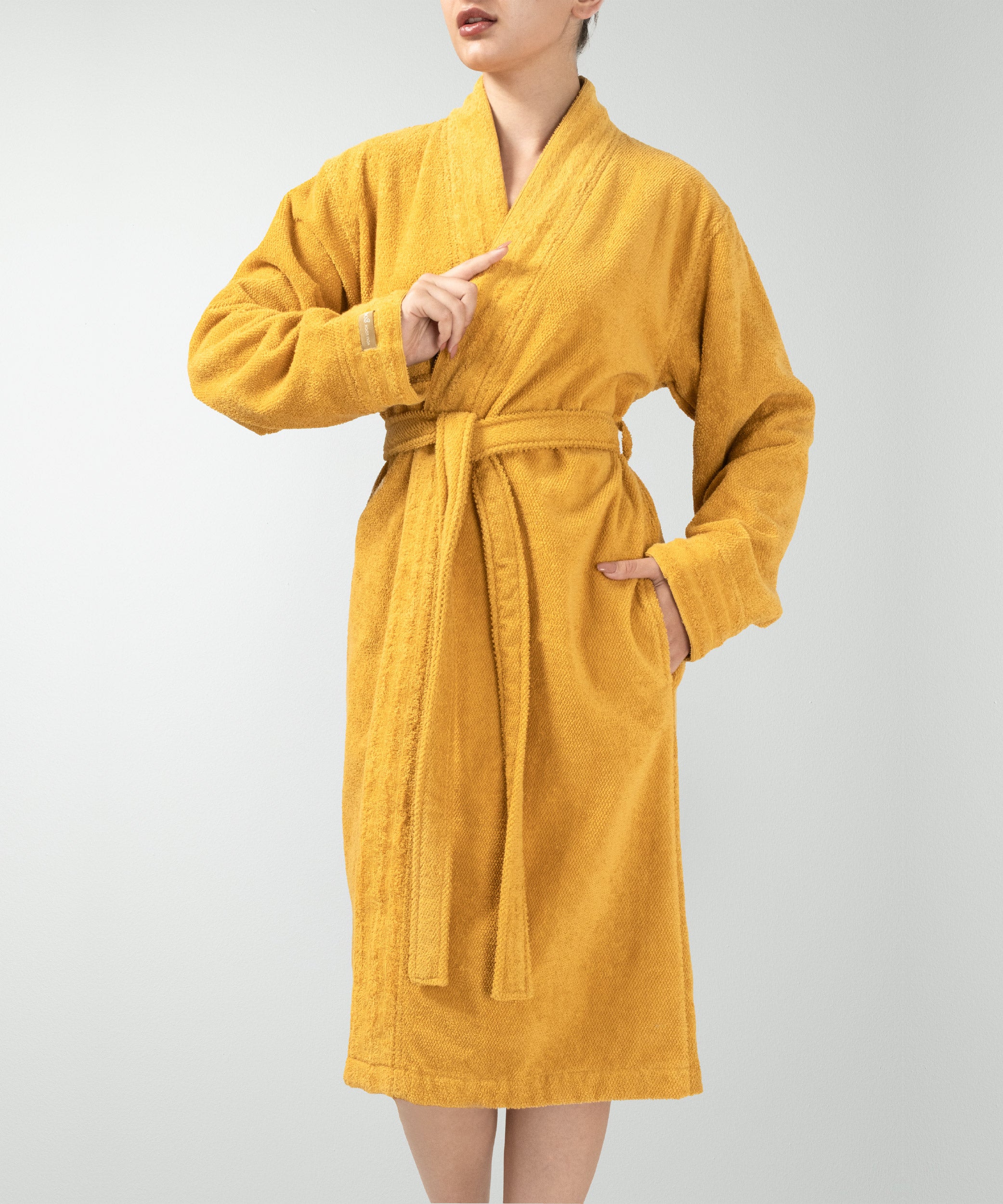 Lapis - Unisex Bathrobe Mustard