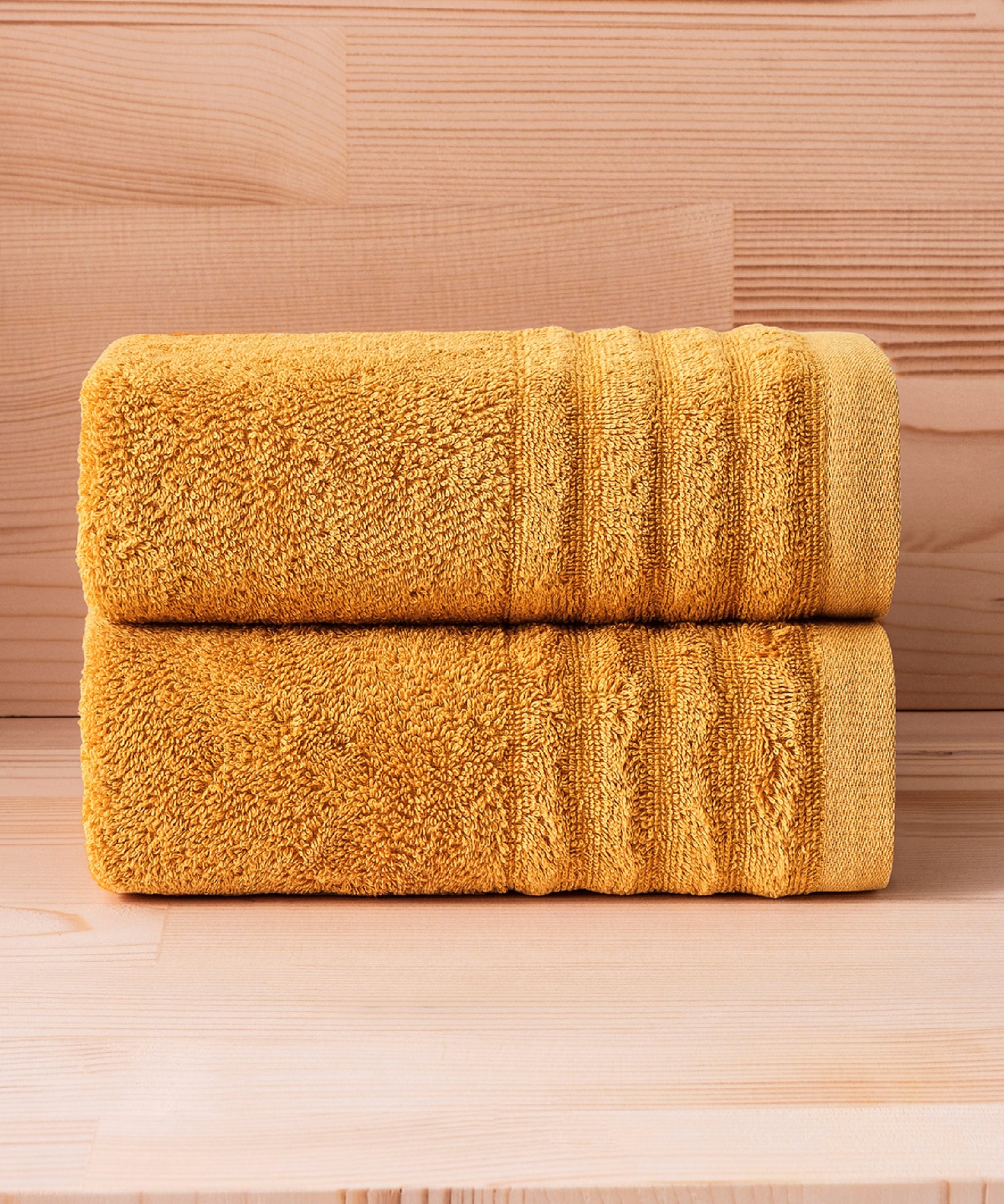 Lapis - 50x90cm Set of 2 Towels Mustard