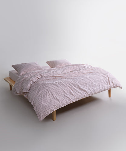 Stonewashed 100% Soft Cotton Duvet Cover Set Inara Pristine