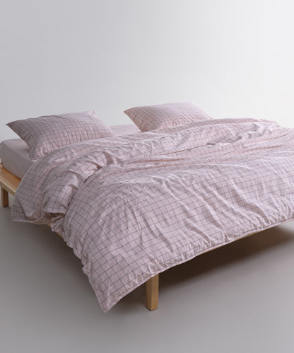 Stonewashed 100% Soft Cotton Duvet Cover Set Inara Pristine