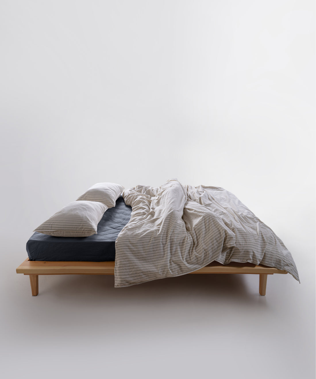 Garmenwashed Kaine Green 100% Cotton Duvet Cover Set