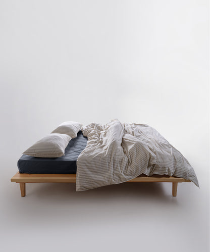 Garmenwashed Kaine Green 100% Cotton Duvet Cover Set