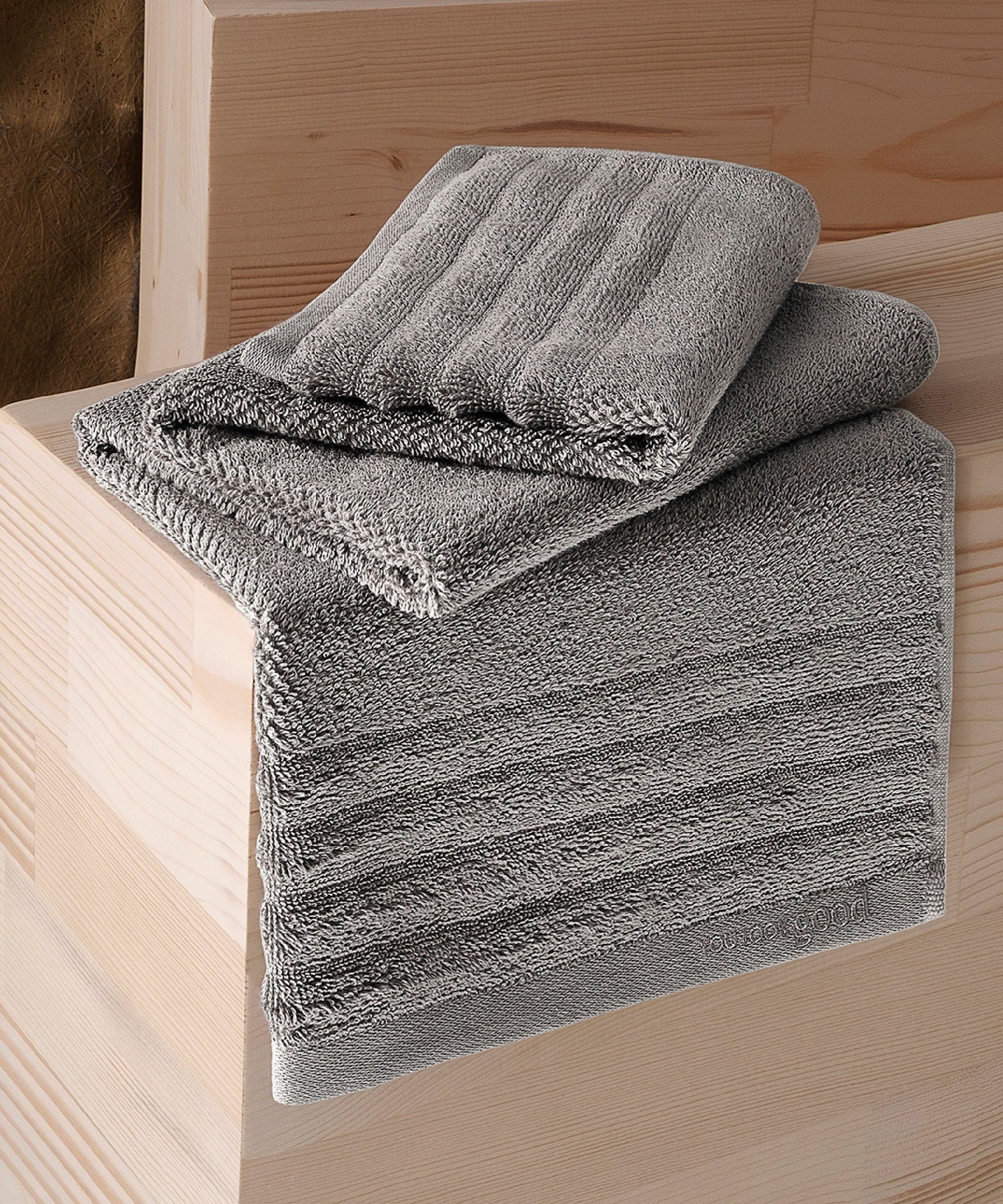 Lapis - 50x90cm 1 Towel + 70x140cm 1 Towel Grey
