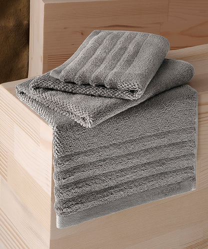 Lapis - 50x90cm 1 Towel + 70x140cm 1 Towel Grey