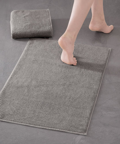 Pana - 50x75cm Set of 2 Bathmats Grey