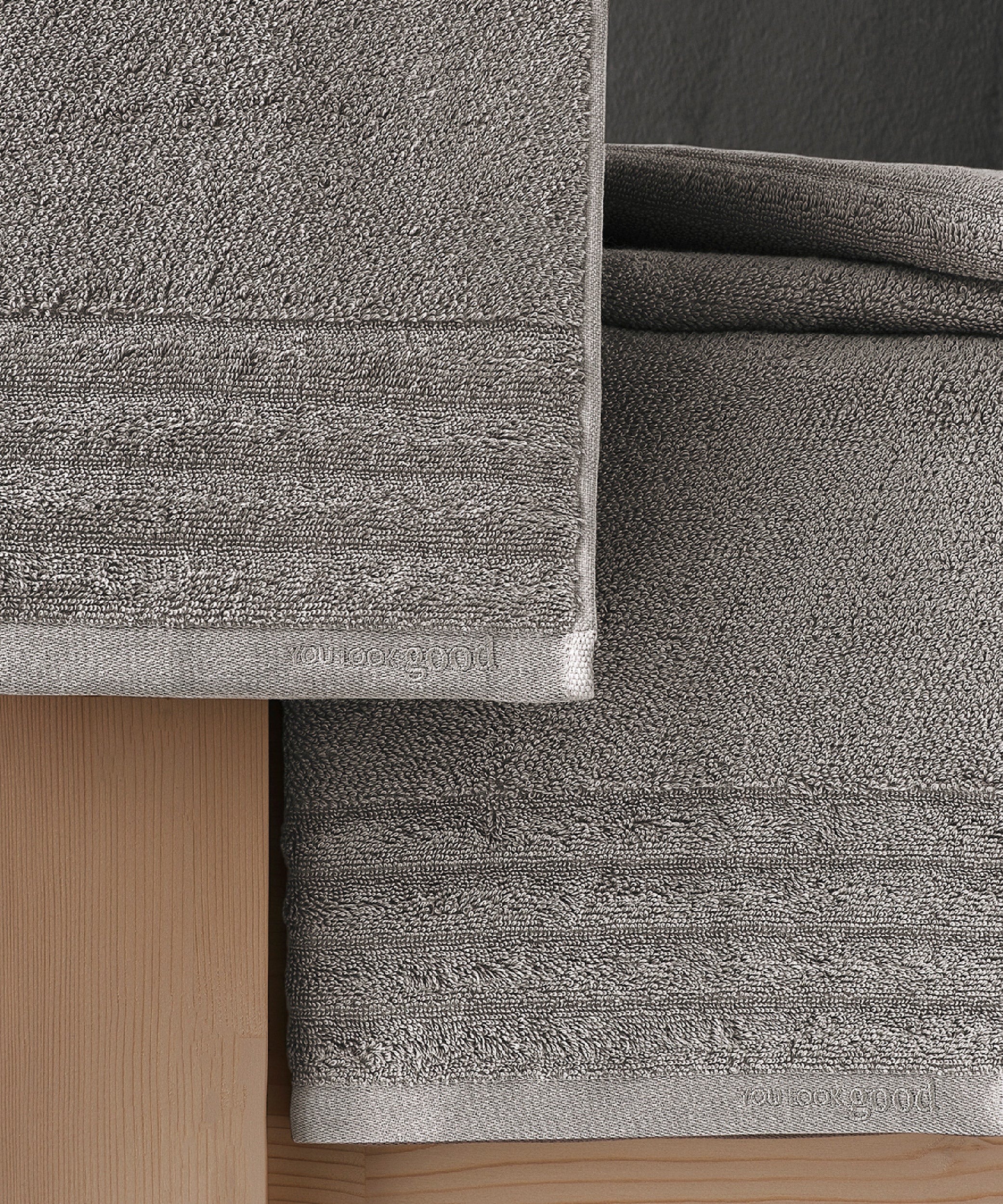 Lapis - 50x90cm 1 Towel + 70x140cm 1 Towel Grey