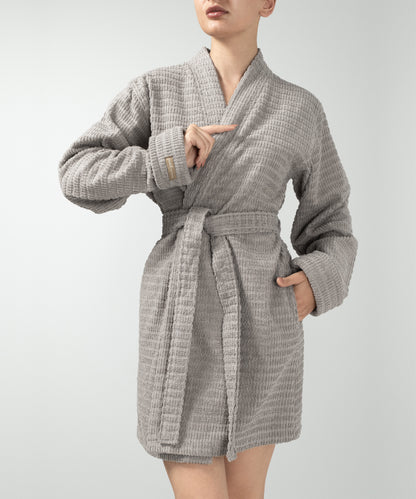 Penta - Unisex Bathrobe Grey