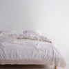 Garmenwashed Leila Laced 100% Cotton Duvet Cover Set