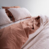 Garmentwashed Marrakesh 100% Soft Cotton Ruffled Duvet Cover Set Commencer