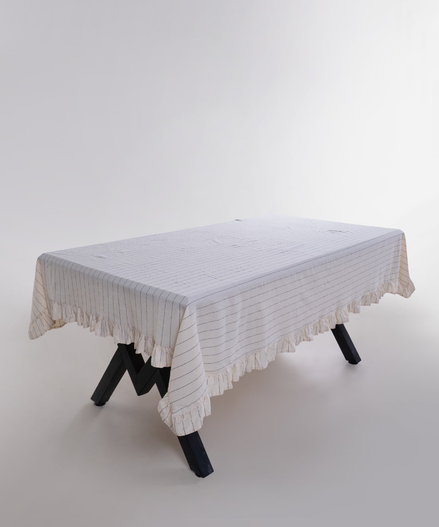 Leila %100 Cotton Garment Wash Tablecloth - 140X200cm