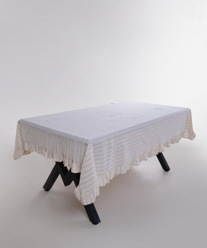 Leila %100 Cotton Garment Wash Tablecloth - 140X200cm