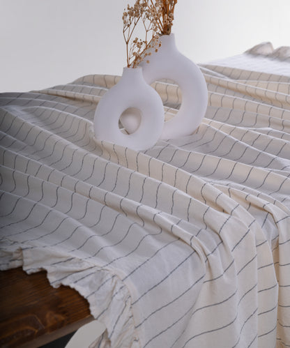 Leila %100 Cotton Garment Wash Tablecloth - 140X200cm