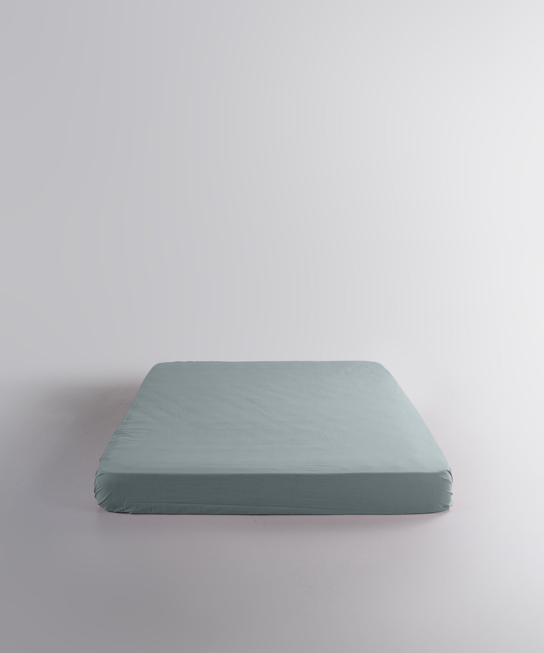 Stonewash 100% Soft Cotton Exclusive Fitted Sheet Set Mineral Blue