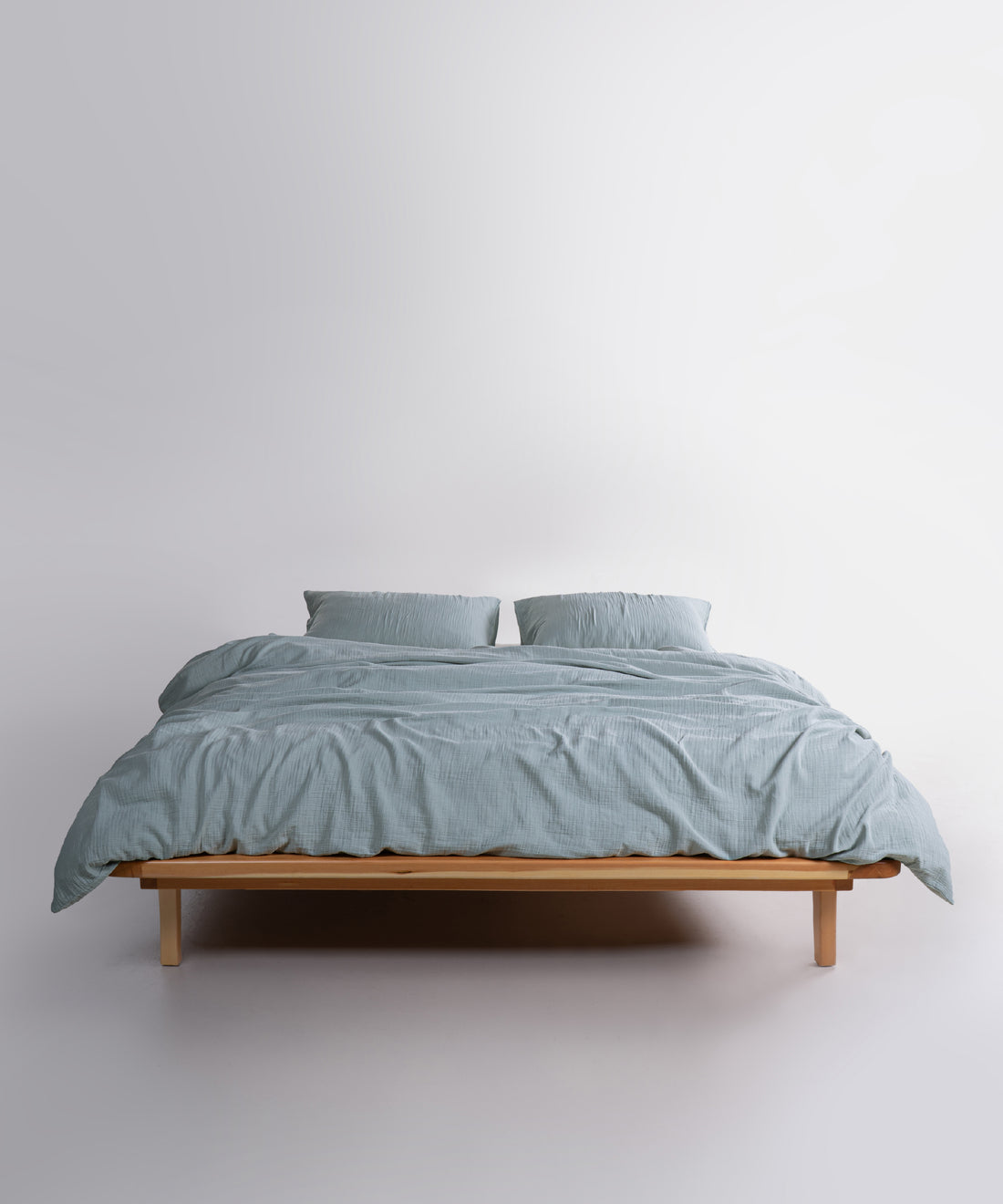 Cloud 100% Natural Cotton Gauze-Muslin Duvet Cover Set Ocean