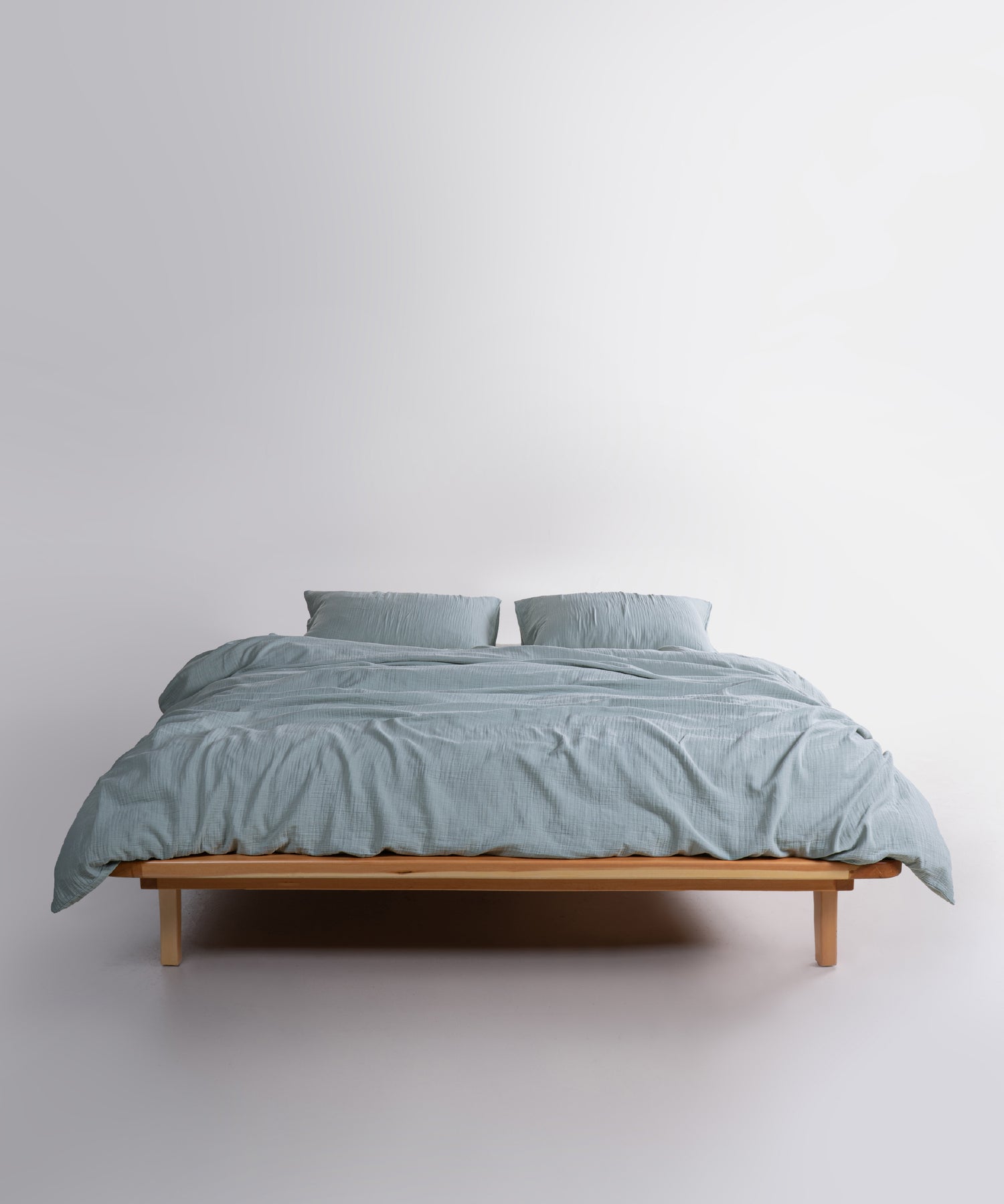 Cloud 100% Natural Cotton Gauze-Muslin Duvet Cover Set Ocean