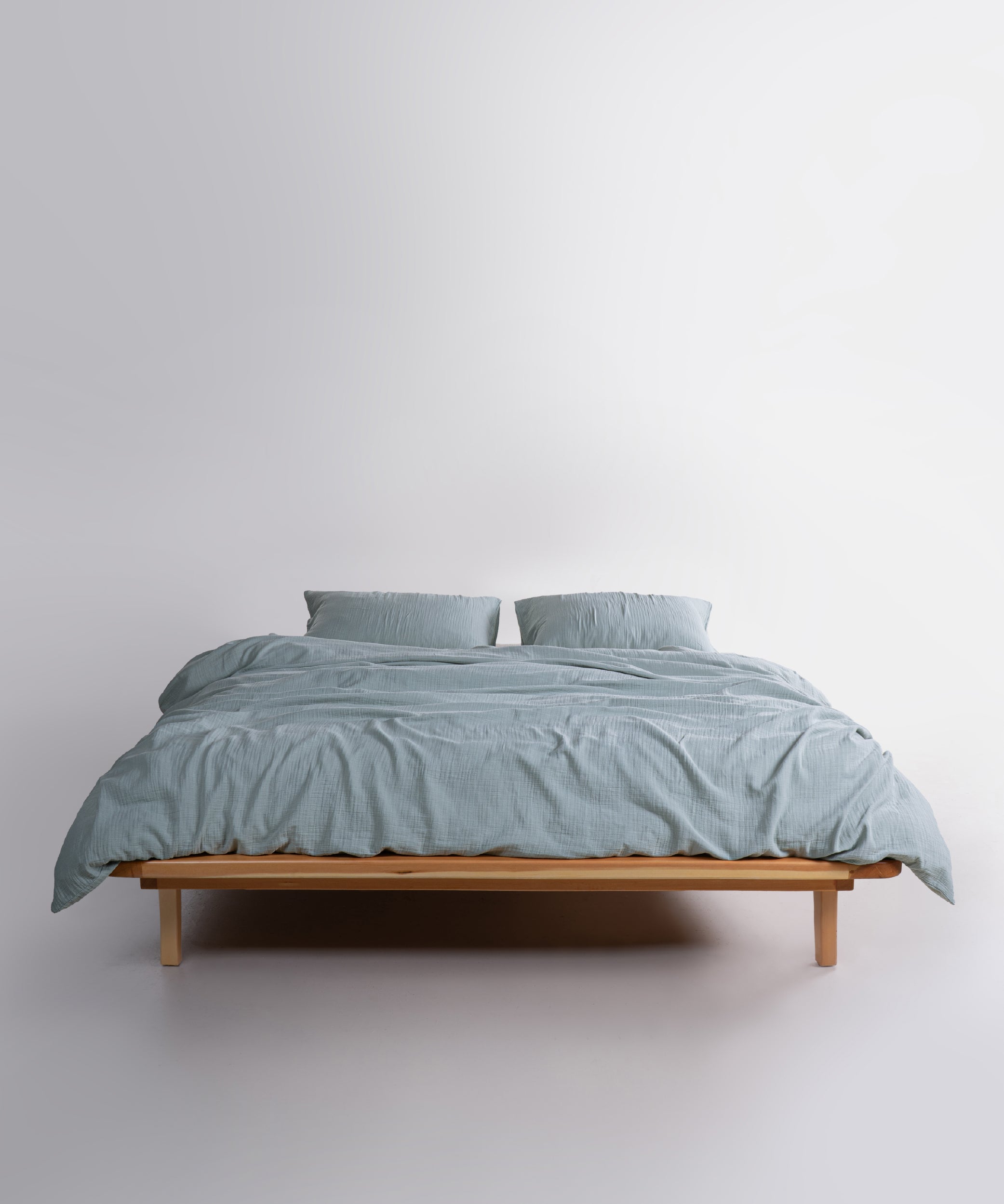 Cloud 100% Natural Cotton Gauze-Muslin Duvet Cover Set Ocean