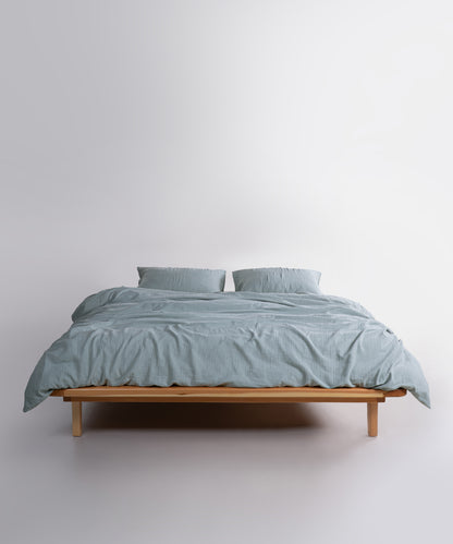 Cloud 100% Natural Cotton Gauze-Muslin Duvet Cover Set Ocean