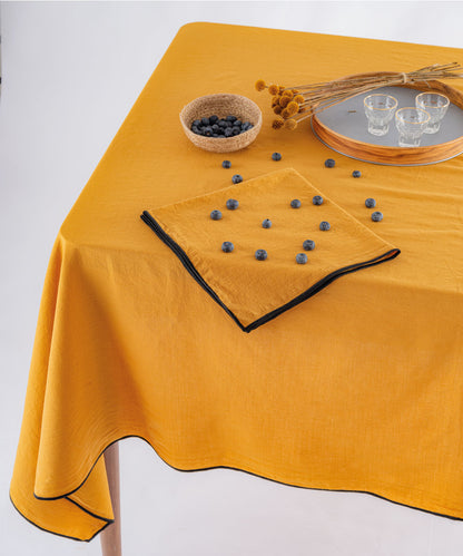 Essualte Mustard 100% Cotton Stonewashed Napkin