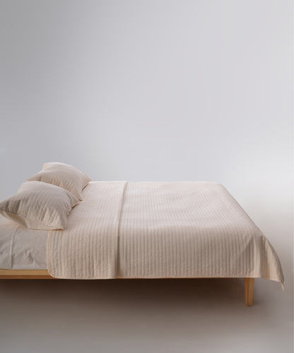 Myra 100% Cotton Stonewashed Bedspread Set - Cream