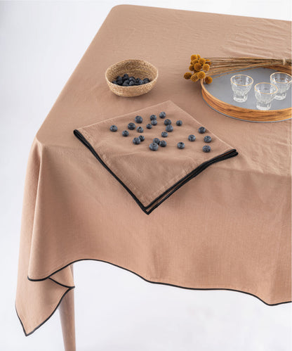 Essualte Wood Smoke 100% Cotton Stonewashed Napkin